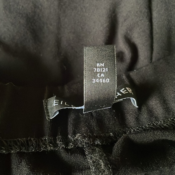 EILEEN FISHER Pants Black Soft Stretchy Knit Hand Pockets Essential Basic - Picture 6 of 10